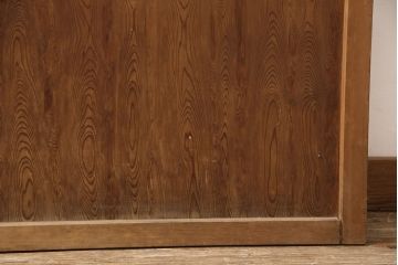 アンティーク建具　高級品　木目がいいね!　枝などをそのまま活かした変わりデザインが目を引く扉(ドア、建具)(R-054192)
