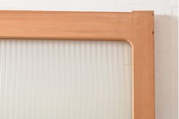  和製アンティーク　ナチュラルな風合いがあたたかみを感じる引き戸1枚(ガラス戸、建具)(R-054196)