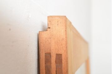  和製アンティーク　ナチュラルな風合いがあたたかみを感じる引き戸1枚(ガラス戸、建具)(R-054196)