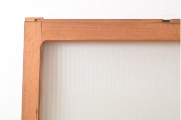  和製アンティーク　ナチュラルな風合いがあたたかみを感じる引き戸1枚(ガラス戸、建具)(R-054196)