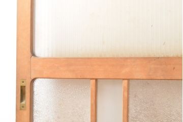 和製アンティーク　ガラス使いがお楽しみいただける引き戸1枚(ガラス戸、建具)(R-054198)