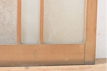 和製アンティーク　ガラス使いがお楽しみいただける引き戸1枚(ガラス戸、建具)(R-054198)