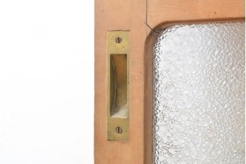 和製アンティーク　ガラス使いがお楽しみいただける引き戸1枚(ガラス戸、建具)(R-054198)