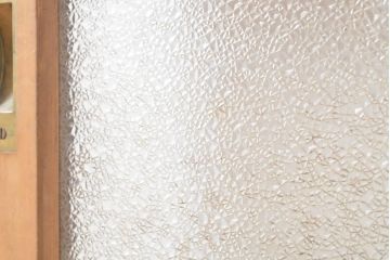 和製アンティーク　ガラス使いがお楽しみいただける引き戸1枚(ガラス戸、建具)(R-054198)