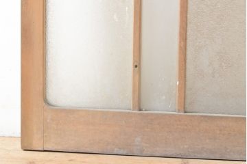 和製アンティーク　ガラス使いがお楽しみいただける引き戸1枚(ガラス戸、建具)(R-054198)
