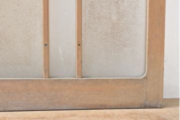 和製アンティーク　ガラス使いがお楽しみいただける引き戸1枚(ガラス戸、建具)(R-054198)