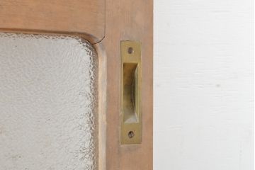 和製アンティーク　ガラス使いがお楽しみいただける引き戸1枚(ガラス戸、建具)(R-054198)