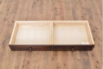 中古　北海道民芸家具　脚または台輪を付けてリメイク!上品な佇まいが魅力のサイドボード(収納棚、戸棚、キャビネット)(R-054203)
