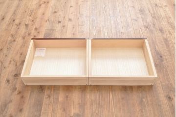 中古　北海道民芸家具　脚または台輪を付けてリメイク!上品な佇まいが魅力のサイドボード(収納棚、戸棚、キャビネット)(R-054203)