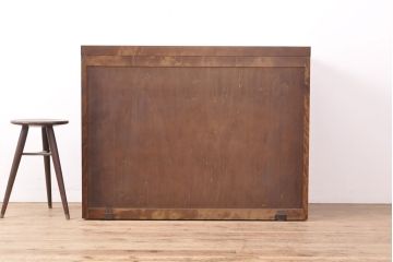 中古　北海道民芸家具　脚または台輪を付けてリメイク!上品な佇まいが魅力のサイドボード(収納棚、戸棚、キャビネット)(R-054203)