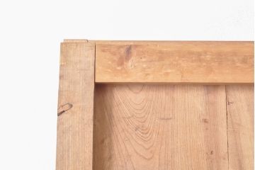 アンティーク建具　枠・ヒノキ材、板・ケヤキ材　庄内　最上級　存在感のある立派な佇まいが玄関にぴったり!山形県酒田産の蔵戸(引き戸、玄関戸、玄関ドア)(R-054212)