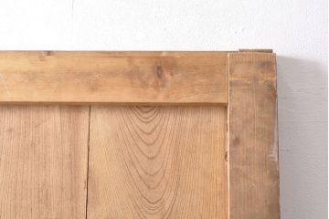 アンティーク建具　枠・ヒノキ材、板・ケヤキ材　庄内　最上級　存在感のある立派な佇まいが玄関にぴったり!山形県酒田産の蔵戸(引き戸、玄関戸、玄関ドア)(R-054212)