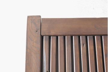 アンティーク建具　総ケヤキ材(欅)　古き時代の味わいが魅力的な格子蔵戸(玄関戸、玄関ドア、引き戸)(R-054213)