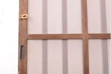 和製アンティーク　趣のある風合いが魅力的なガラス戸2枚セット(引き戸、玄関戸、建具)(R-054218)