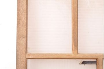 和製アンティーク　時を経た風合いが趣溢れるガラス戸1枚(引き戸、建具)(R-054219)