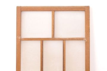 和製アンティーク　時を経た風合いが趣溢れるガラス戸1枚(引き戸、建具)(R-054219)