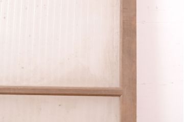  和製アンティーク　モールガラスがお洒落さをプラスするガラス戸1枚(引き戸、建具)(R-054221)