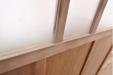 和製アンティーク　様々なテイストの空間に取り入れやすいガラス戸1枚(引き戸、建具)(R-054222)