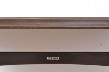 和製ビンテージ　昭和レトロ　辻木工　プリント合板　レトロなデザインがかわいらしいダイニングテーブル(作業台、ヴィンテージ)(R-054224)