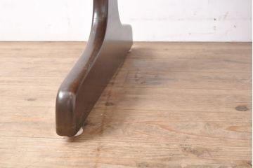 和製ビンテージ　昭和レトロ　辻木工　プリント合板　レトロなデザインがかわいらしいダイニングテーブル(作業台、ヴィンテージ)(R-054224)