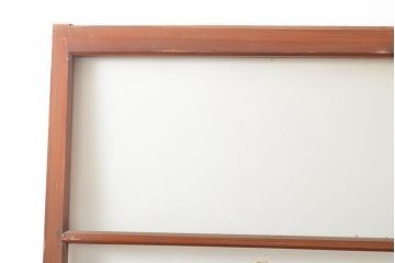 和製アンティーク　どこか懐かしさを感じるガラス戸2枚セット(引き戸、建具)(R-054227)