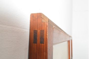和製アンティーク　どこか懐かしさを感じるガラス戸2枚セット(引き戸、建具)(R-054227)