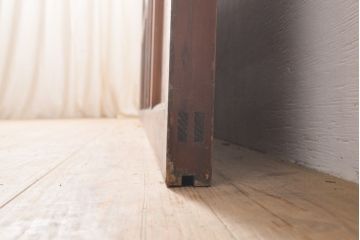 和製アンティーク　どこか懐かしさを感じるガラス戸2枚セット(引き戸、建具)(R-054227)