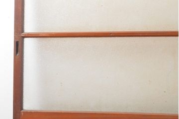 和製アンティーク　どこか懐かしさを感じるガラス戸2枚セット(引き戸、建具)(R-054227)