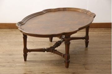 中古　DREXEL HERITAGE(ドレクセルヘリテイジ)　Cameo Classics(キャメオクラシックス)　優雅なひとときを演出するカクテルテーブル(定価約60万円)(センターテーブル、ローテーブル)(R-054229)
