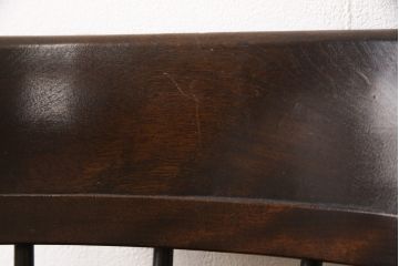中古　松本民芸家具　#91型　落ち着きのある空間を演出するキャプテンチェア(アームチェア、板座チェア、椅子、ダイニングチェア)(R-054240)