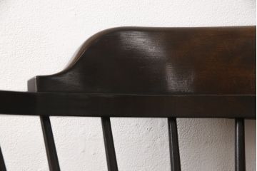 中古　松本民芸家具　#91型　落ち着きのある空間を演出するキャプテンチェア(アームチェア、板座チェア、椅子、ダイニングチェア)(R-054241)