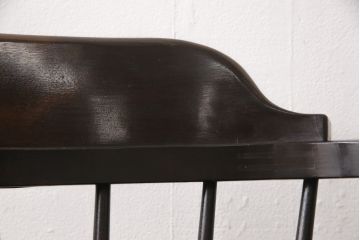 中古　松本民芸家具　#91型　落ち着きのある空間を演出するキャプテンチェア(アームチェア、板座チェア、椅子、ダイニングチェア)(R-054241)