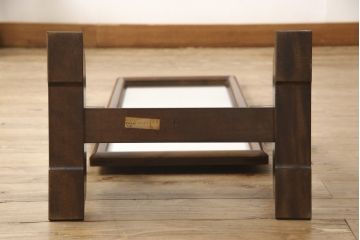 中古　美品　松本民芸家具　透かし彫りが上品なB型姿見(定価約10万円)(ミラー、鏡台)(R-054245)