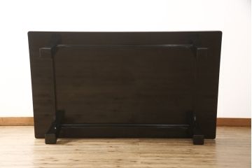 中古　美品　輪島塗り　繊細に描かれた松の絵柄が見事な座卓(ローテーブル、センターテーブル)(R-054266)