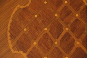 激レア!　ビンテージイタリア高級家具　Mobili d'arte　細やかなつくりが美しいサイドテーブル(飾り台、ヴィンテージ)(R-054267)