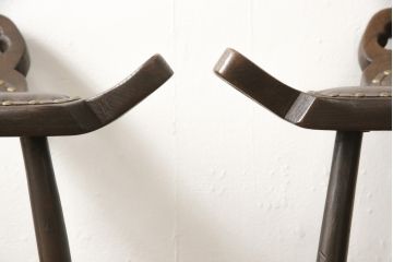 ビンテージ家具　スペイン　Navarro Argudo社　おしゃれな空間を演出するバーカウンターセット(カウンターテーブル、ハイチェア、カウンターチェア、ヴィンテージ)(R-054271)