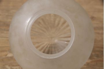 アンティーク照明　和製アンティーク　切子細工　大正ロマンの雰囲気漂うつぼみ型の天井照明(シーリングライト)(R-054275)