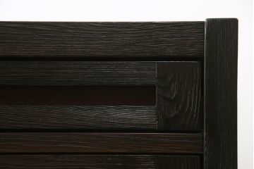 中古　高級品　国産工芸家具　　現代和具　NOBUYA MATSUOKA　松岡漆工　浮造り加工　和モダンな空間づくりにぴったりのサイドボード(サイドチェスト、引き出し、リビングボード)(定価約80万円)(R-054278)