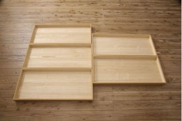 未使用　展示品　中古　伝統工芸士　山本隆作　かくし付き　上品な佇まいが魅力!たっぷり収納できる総桐箪笥(胴厚、総桐たんす、着物箪笥、チェスト、引き出し)(定価約100万円)(R-054279)