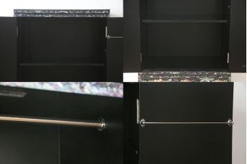 中古　高級品　美品　韓国民芸家具　圧巻の螺鈿(ラデン)細工がインパクト抜群のワードローブ(定価約120万円)(収納棚、洋服タンス)(R-054292)