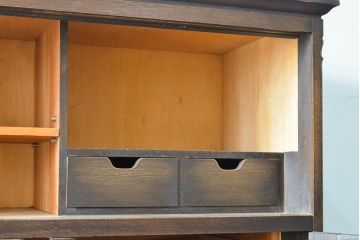 和製ヴィンテージ　永田良介商店　クラシカルでモダンなデザインが珍しい着物箪笥(衣装タンス、洋服タンス、引き出し、チェスト、ビンテージ)(R-054295)