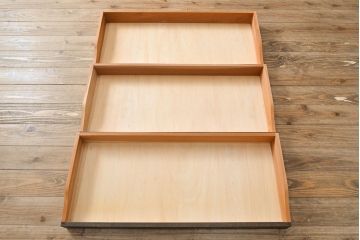 和製ヴィンテージ　永田良介商店　クラシカルでモダンなデザインが珍しい着物箪笥(衣装タンス、洋服タンス、引き出し、チェスト、ビンテージ)(R-054295)