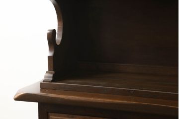 ビンテージ家具　スペイン製　華やかな意匠が存在感抜群のキャビネット(カップボード、飾り棚、オープンラック、収納棚、ヴィンテージ)(R-054299)