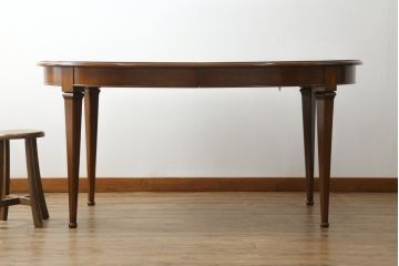 中古　美品　サァラ麻布　すっきりとした佇まいで取り入れやすいダイニングテーブル(エクステンションテーブル、4人掛け、6人掛け)(定価約100万円)(R-054310)