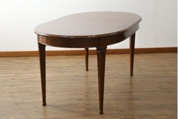 中古　美品　サァラ麻布　すっきりとした佇まいで取り入れやすいダイニングテーブル(エクステンションテーブル、4人掛け、6人掛け)(定価約100万円)(R-054310)