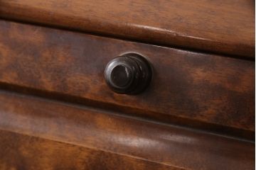 中古　九州民芸家具　深みのある色合いが美しいライティングビューロー(ワークデスク、簿記机、在宅ワーク、在宅用チェスト)(R-054328)