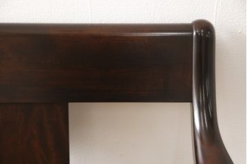 中古　美品　松本民芸家具　#77型　ラッシ座(ガマ座)　和モダンな3人掛け曲肘イス(定価約39万円)(アームベンチ)(R-054331)