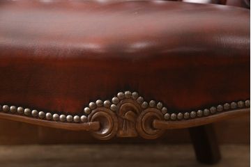 中古　超美品　スペイン製　VAROSA VALENTI(バロッサ バレンティ)　本革のシックな色合いが魅力!落ち着きのある大人の空間を演出する2人掛けソファ(2Pソファ、二人掛け、レザー)(定価約110万円)(R-054332)