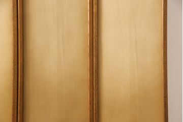 中古　美品　カントリーハウス　秋山木工(職人堅木)　クラシカルな雰囲気漂う4連パーテーション(衝立て、仕切り)(R-054342)