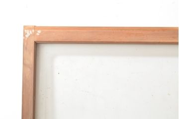 和製アンティーク　お洒落なデザインがアクセントになるガラス戸2枚セット(窓、引き戸、建具)(R-054346)